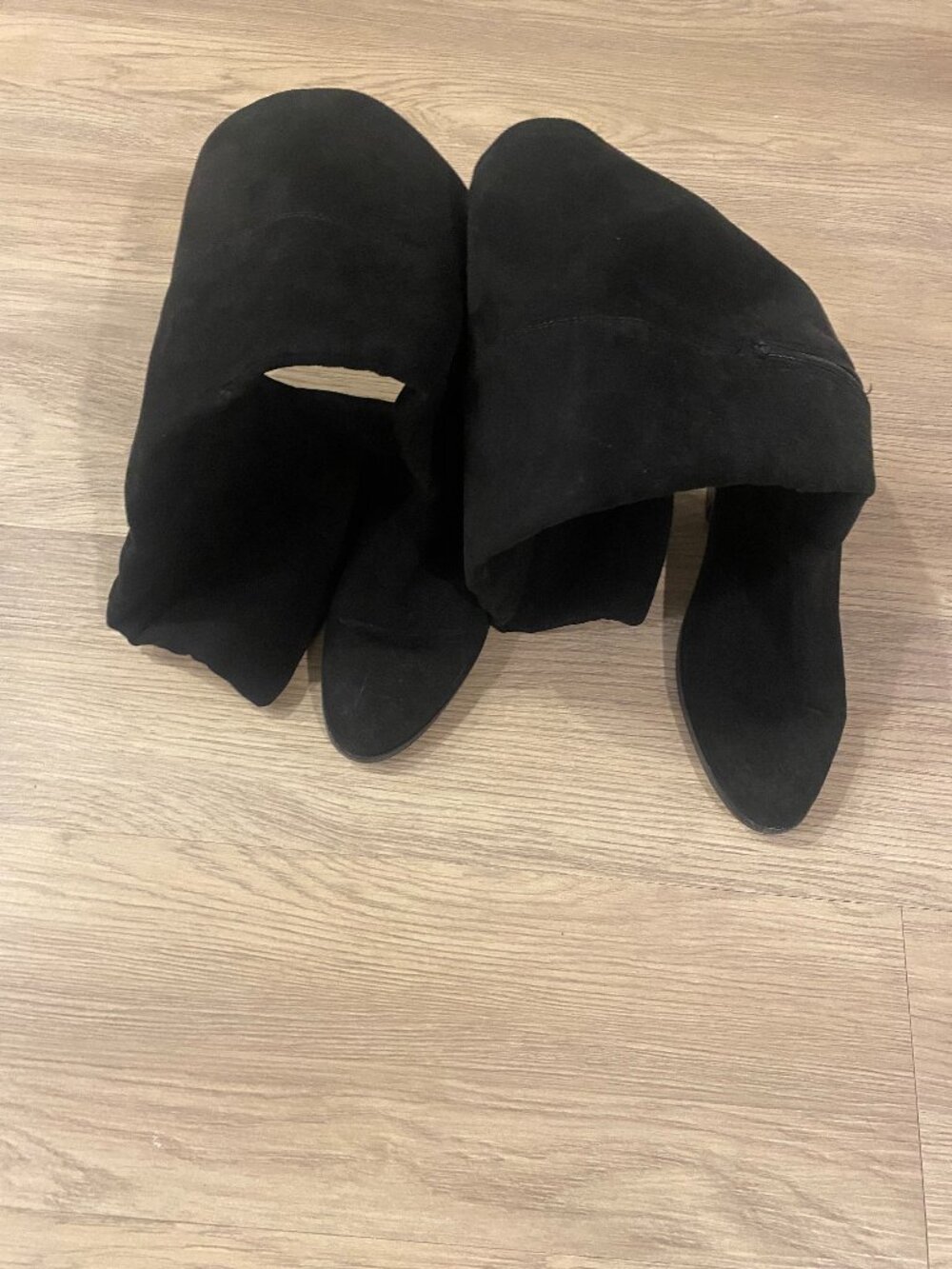 Black knee high boots